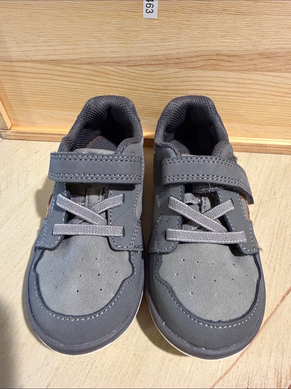 Stride Rite Kids Gray Hook-and-Loop Sneakers